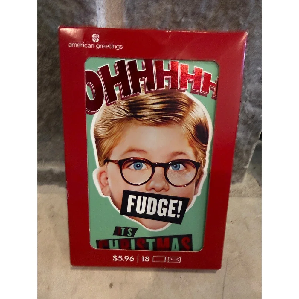 American Greetings A Christmas Story Ralphie Oh Fudge Christmas Cards 18 Count